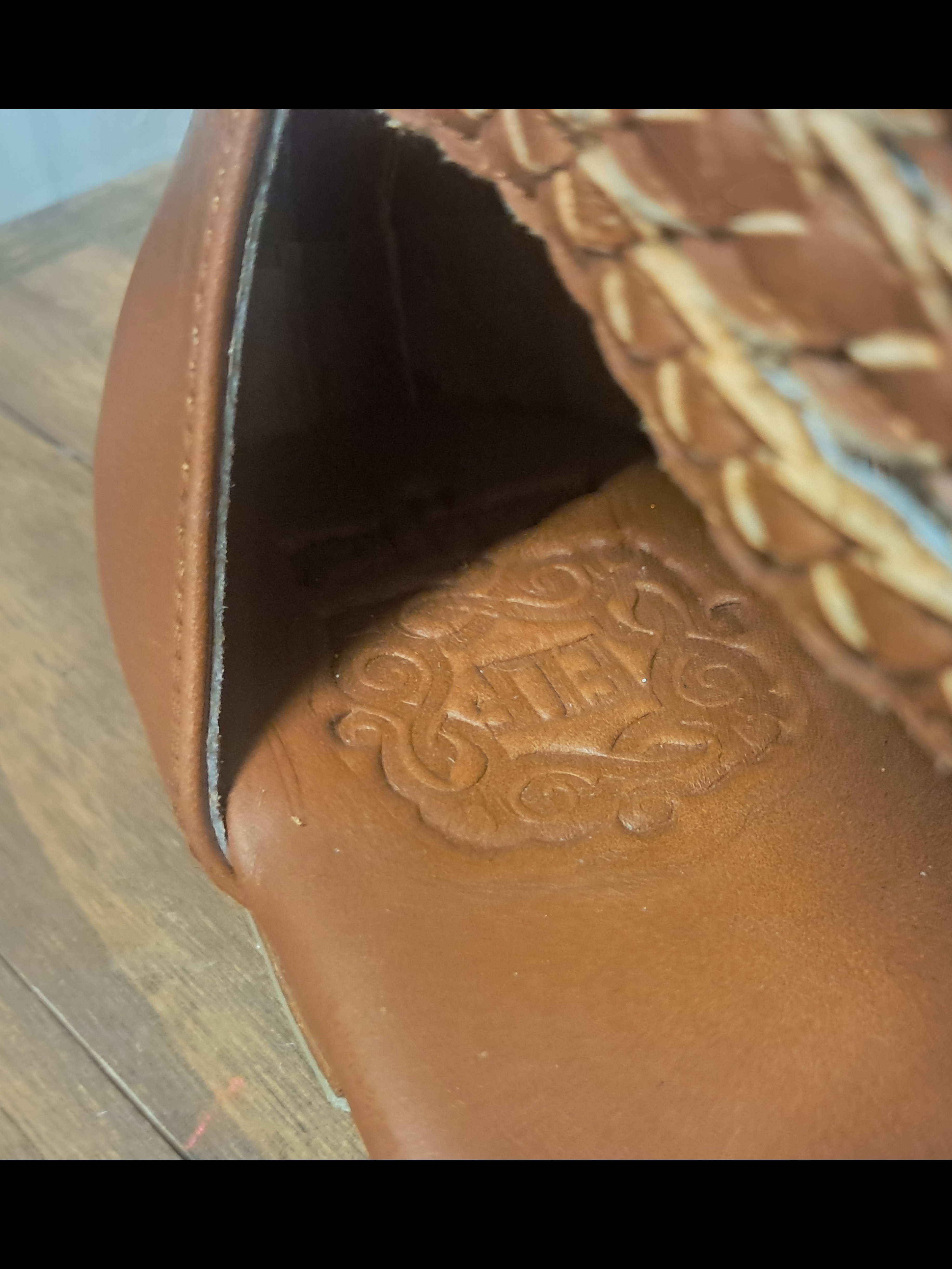 Bali Elf Calypso Braided Leather Gladiator Sandals Camel Tan Boho Size 8 — image 7 of 8